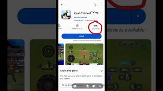 real cricket 22|how to download in play storegames| #shorts #viral