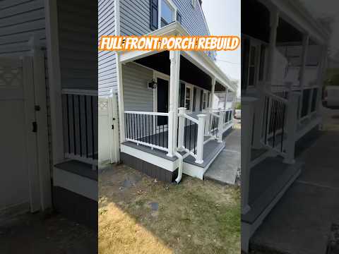 Full Front Porch Rebuild #diy #construction #frontporch #rebuild #howto #stepbystep #bluecollar #fyp