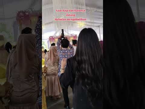 Saat Raja dan Ratu tiba #shortvideo#viralshort#adatpalembang#Pengantincantik #Penaricantik