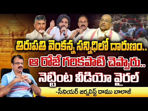 Senior Journalist Damu Balaji about Tirupati Stampede | Pawan Kalyan Comments | RED TV FOCUS