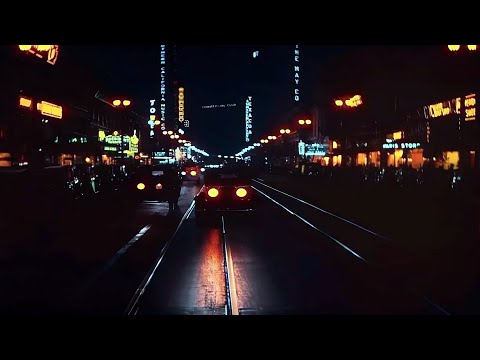 1930s - Night on Broadway, Los Angeles in color [60fps,Remastered] w/sound design Added