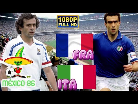 FRANCE vs ITALY 2-0 / WORLD CUP MEXICO 1986 / Round of 16 / Full HD 1080p