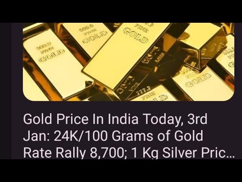 3 जनवरी का सोने चांदी का रेट जाने.|| today gold rate in India.|| #todaygoldprice #todaygoldrate