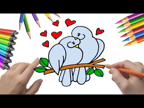 Cómo dibujar palomitas enamoradas: Tutorial kawaii paso a paso