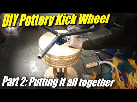 Building an Asian Pottery Kick Wheel (kerokuro or karatsu wheel) Part 2/2: The Rest of It