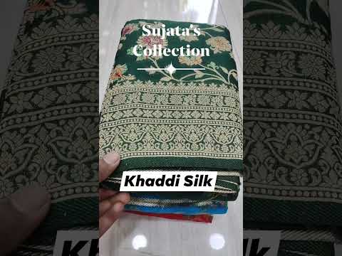 Pure Khaddi Georgette Saree || #ytshorts #shortvideo #youtubeshorts @sujatascollection4006