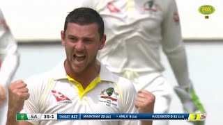 Josh Hazlewood vs Hashim Amla - All 9 Wickets / Dismissals | Cricket Bunny