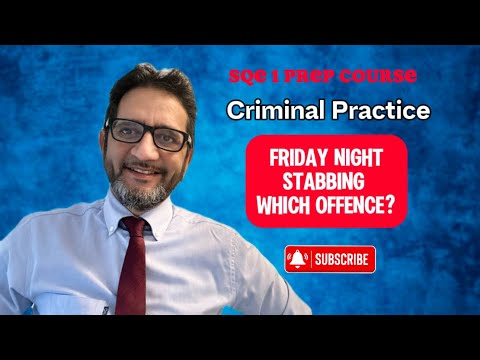 Friday Night Stabbing - Which Offence?