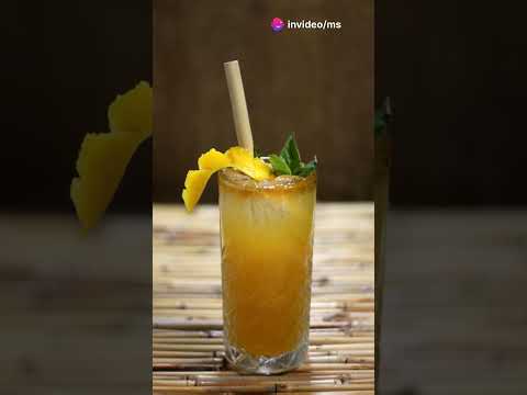 Mango Drop Cocktail Recipe #4k #gardening #coffee