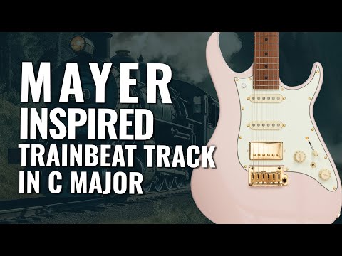 Mayer Style Trainbeat  Groovy Guitar Jam Backing Track In C Major