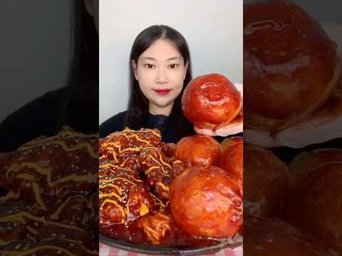 먹방 먹는 소리 Spicy Meatballs Noodles #asmr #mukbang #shorts