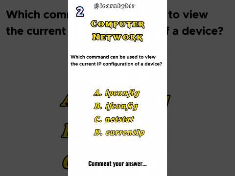 Computer Network Quiz #computer #networking #shorts