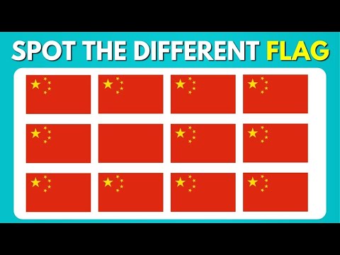 Spot the Different Flag | Learn Country Flags of the World | Easy, Medium, Hard, Impossible