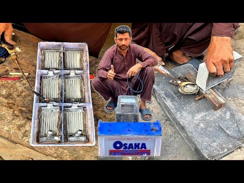 Lead Acid Battery Restoration: 180 Plates Repair Process Explained by a Young Expert