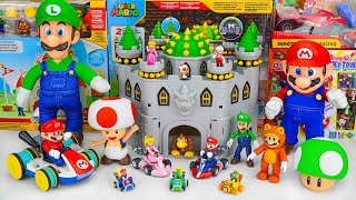 Super Mario Bros Unboxing Toys Review | Super Mario Bros Nintendo Deluxe Bowser's Playset | ASMR