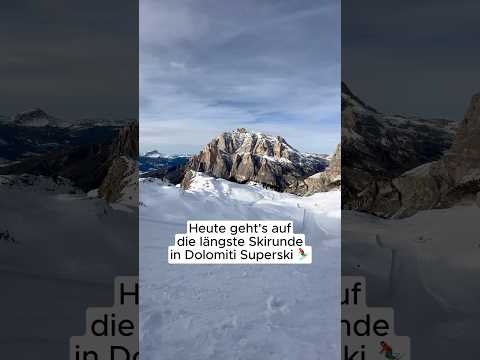 Schaffst du diese lange Skirunde?🤯🙌⛷️ #ski #dolomiten #winter