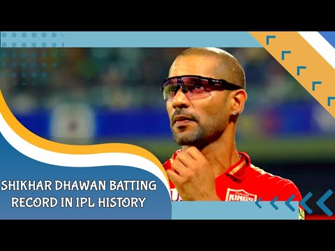 Shikhar Dhawan batting record in IPL history || Shikhar Dhawan ipl record ||#shikhardhawan #gabbar