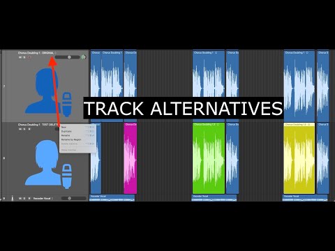 LOGIC PRO - WORKING WITH TRACK ALTERNATIVES