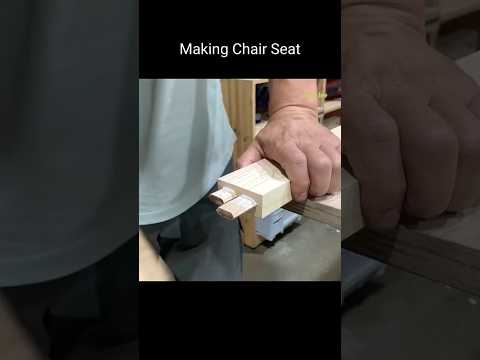 Zelkova Chair Build Part 4: Crafting the Seat #Shorts