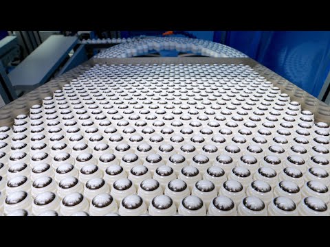 The process of making delicate contact lenses. Amazing Korean contact lens factory