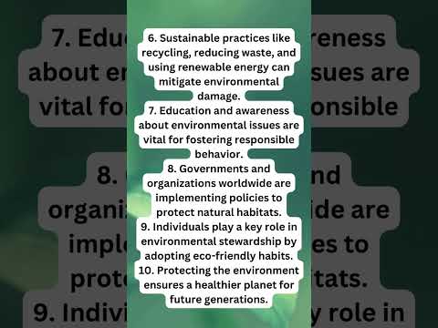 10 lines on environment | world environmental day speech 2024