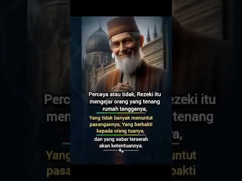 percaya atau tidak, rejeki itu akan mengejar orang yang tenang rumah tangganya #shorts #quotes #doa