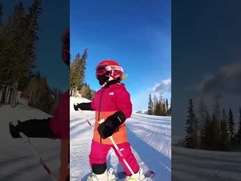 Skiing with a 4-year-old #skiing #happy #daughter