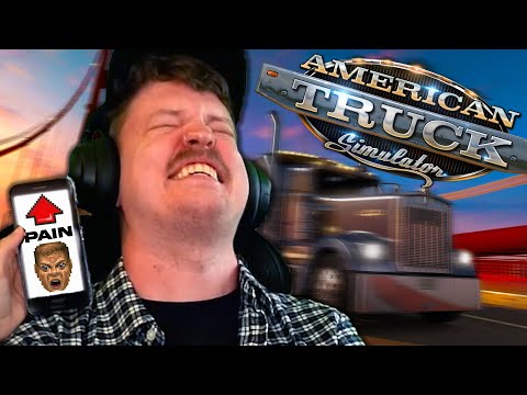 American Truck Simulator But I'm Hooked Up To A Pain Machine