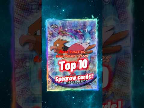 Top 10 EXPENSIVE Spearow Pokémon Cards! #shorts #top10 #spearow #pokemon