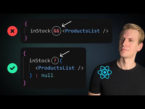 Stop Conditional Rendering in React Without Knowing This (&& vs Ternary Operator)