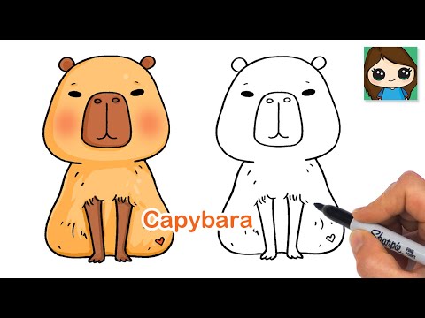 How to Draw a Capybara | Animal Art