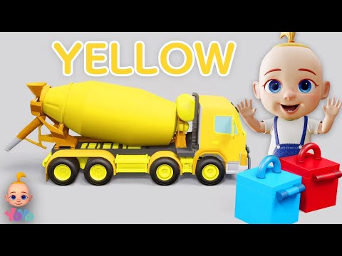 Construction Vehicle Race, निर्माण वाहन रेस, Soccer Ball Video + Top Baby Yoyo Rhymes