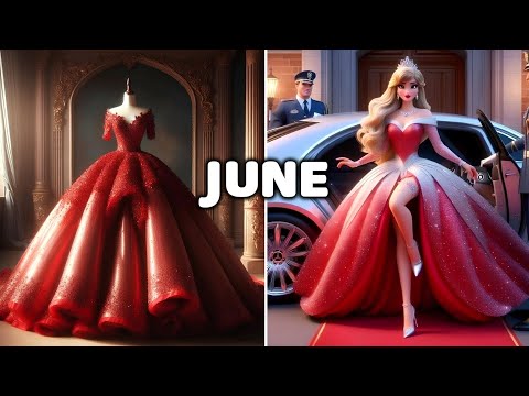 ✨Choose your Birthday Month and See your Dream Dress and Disney Princess Ball Gown👗👸😍🎉#princessdress