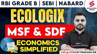 Standing Deposit And Marginal Standing Facility | NABARD | RBI Grade B | SEBI | ESI | Prakash Sir