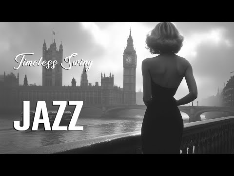 Timeless Swing Jazz 🎶 Watching the Romantic River in 1930s-1940s London | Vintage Jazz Nostalgia