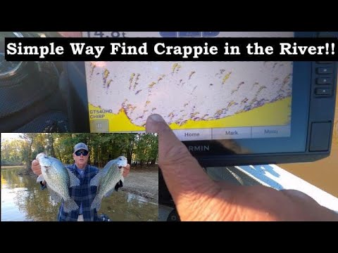 Simple Way to find Crappie on the River!! Fall Crappie Fishing