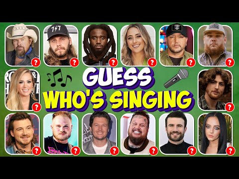 Guess WHO’S SINGING 🎤🎵 | Country Music Song Quiz