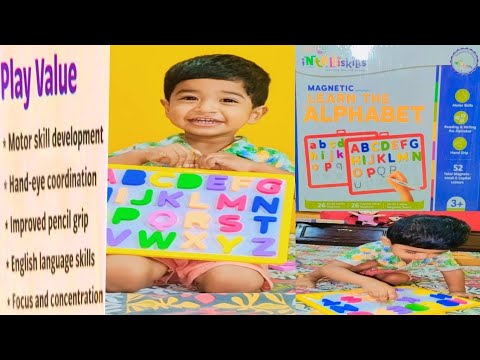 মীৰক A,B,C,D শিকাবলৈ সহজ হোৱাকে আনিলোঁ এখন Magnetic Learn The Alphabets Board//