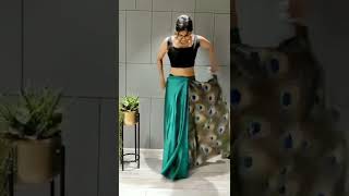 HOTTSELLING BEAUTIFUL SAREE 💚💙/readymade saree/boy wear saree/makeup tutorial/how to wear saree