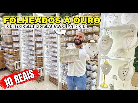 25 de MARÇO | FOLHEADOS A OURO DIRETO DA FÁBRICA Para REVENDA + BARATO QUE FOLHEADOS NO BRÁS ATACADO