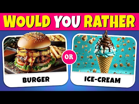 Would You Rather - Savory Vs Sweet Edition 🍕🍫 Quiz Rainbow