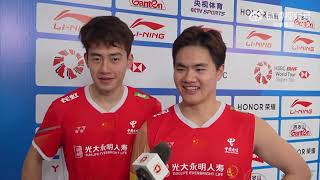 Liang Weikeng teaches Wang Chang Cantonese｜China Masters 2023｜Badminton｜BWF World Tour｜中国羽毛球队｜梁伟铿/王昶