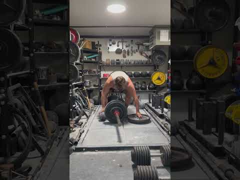 750 pound Hip Lift while lifting a half 100 York Legacy Blob and hub lifting a Marcy 45 pound plate!