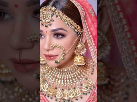 HD INDIAN BRIDAL MAKEUP LOOKS😍||HD MAKEUP||❤||BEST BRIDAL MAKEUP IDEAS||😍Shimmery Makeup❤ #shorts