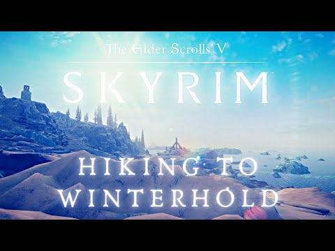 Hiking The Frozen Pale - Walking Across All of Skyrim p.8 | Skyrim 4K Music & Ambience