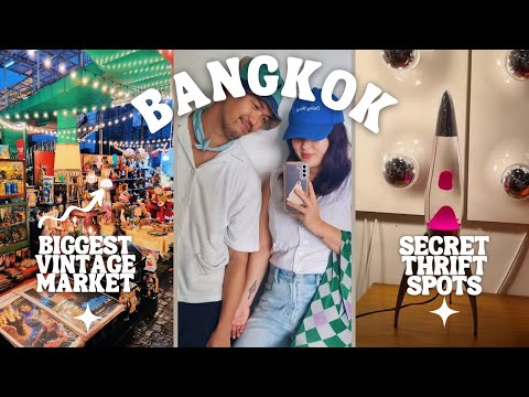 Bangkok Travel Vlog 🇹🇭 Vintage Shopping at Chatuchak Weekend Market Thailand (2022)