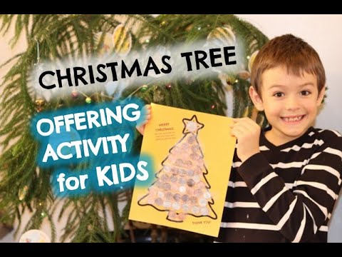 Christmas Tree Offering Activity for Kids