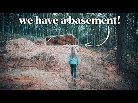 our off-grid cabin has a basement! (REVEALING our basement ideas...)