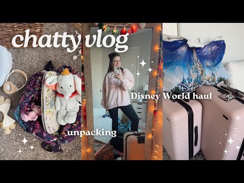 Disney World haul & unpack with me! a chatty vlog ✨ lightning lanes, post-disney blues, & more!