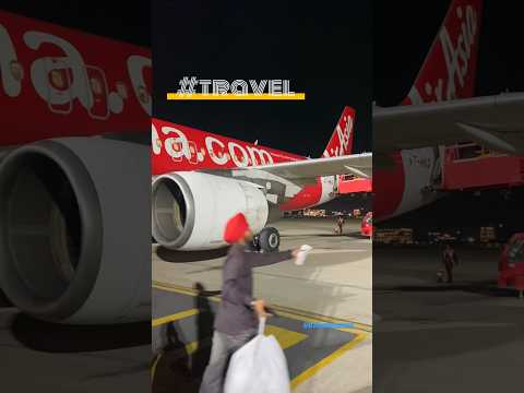 Travel with Air Asia flight | Short Video #youtubeshorts #flightjourney #shorts #viral #travel